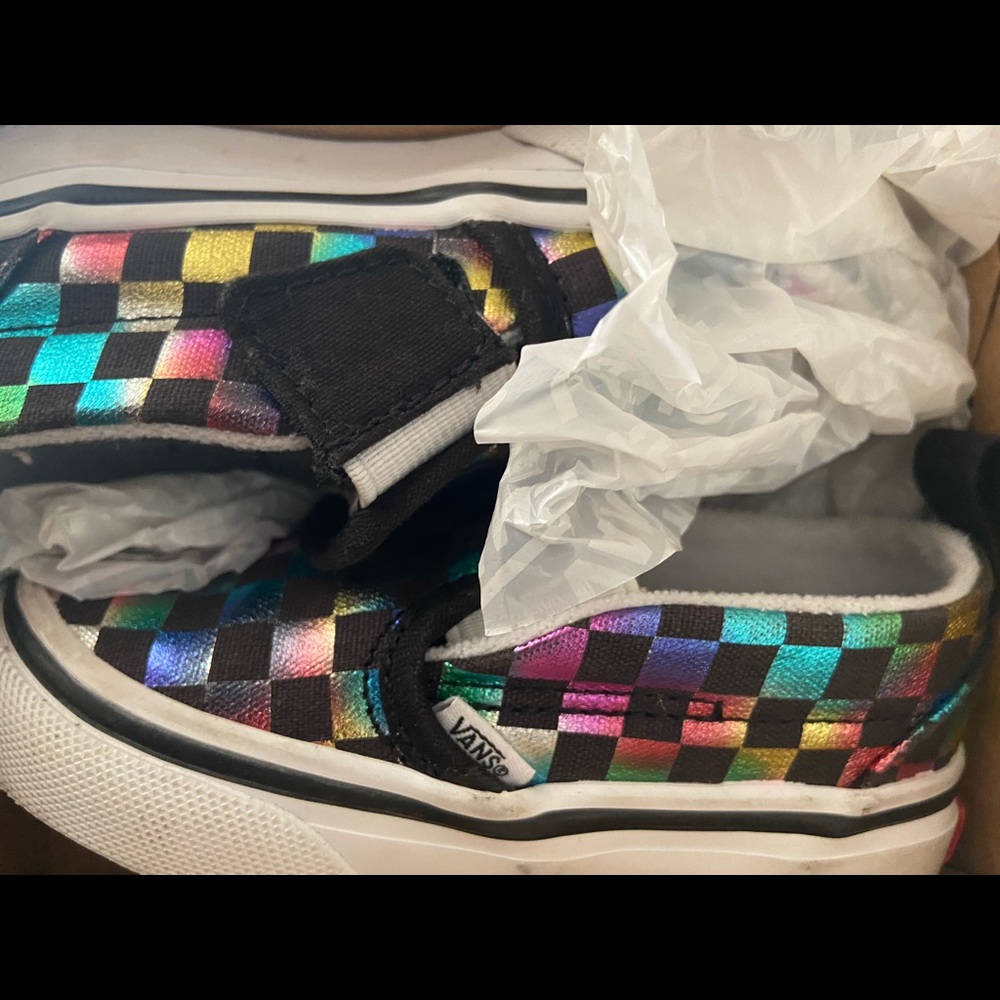 Colorful girls vans